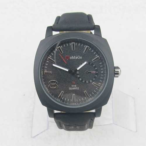 WJ-3397 Womage genuine leather attractive hot sale vogue popular men leather watch